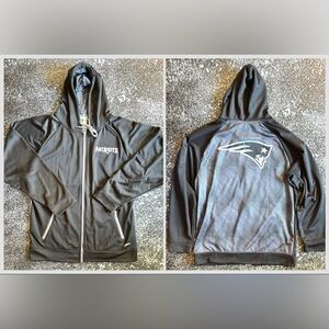 New England Patriots NFL Zubaz Full Zip Hoodie Size Large EUC